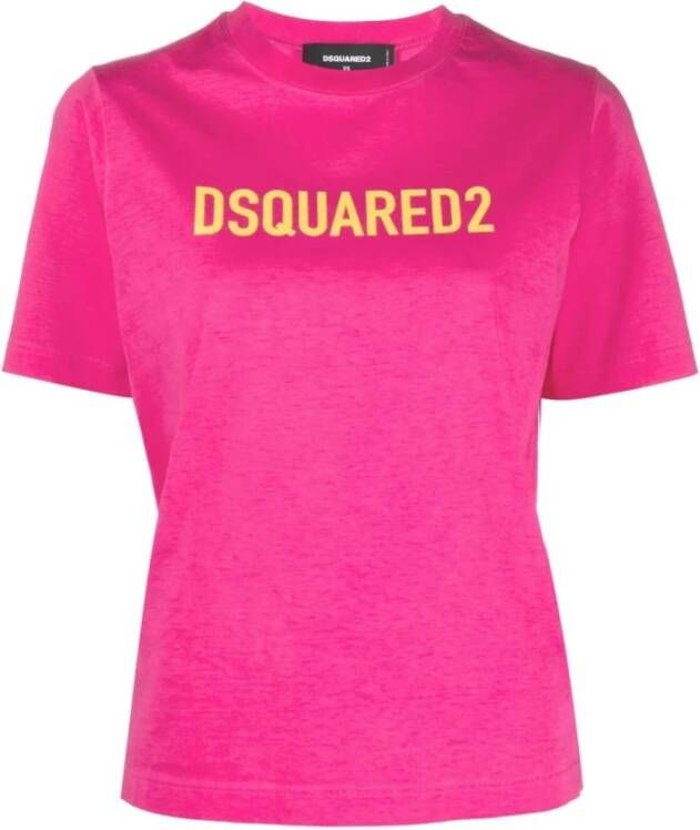 Dsquared2 Eenvoudige Modetop Roze Dames