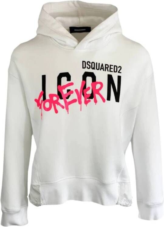 Dsquared2 Eeuwige Icoon Witte Hoodie White Dames