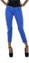 Dsquared2 Elegante en comfortabele slim-fit capri jeans met gouden inzetstukken en DDC-letters Blauw Dames - Thumbnail 1