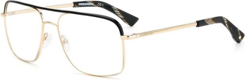 Dsquared2 Elegante Zwarte en Gouden Damesbril Zwart Dames