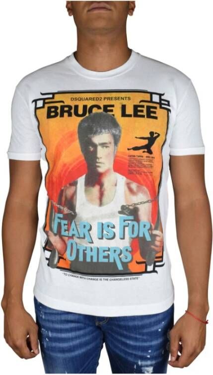 Dsquared2 Fear is for others T-Shirt White Heren