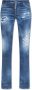Dsquared2 Versleten Flared Jeans van Denim Blue Dames - Thumbnail 1