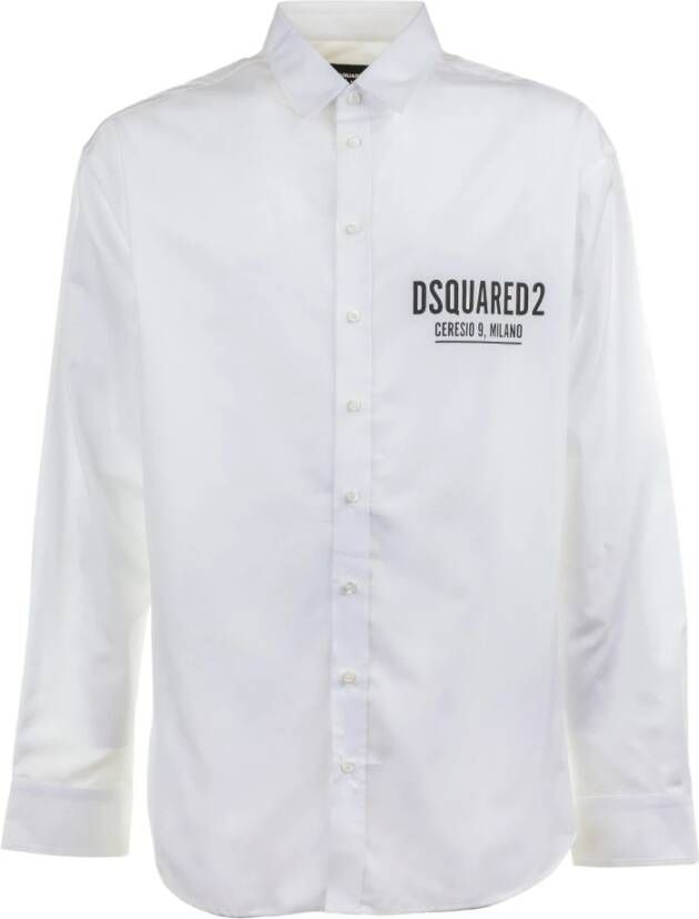 Dsquared2 Formal Shirts Wit Heren