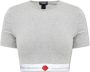 Dsquared2 Geknipt T-shirt met logo Grijs Dames - Thumbnail 1