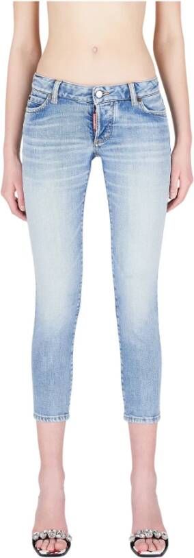 Dsquared2 Geknipte jeans voor vrouwen Blauw Dames
