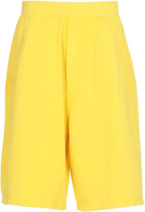 Dsquared2 Gele Katoenen Bermuda Shorts voor Heren Geel Heren