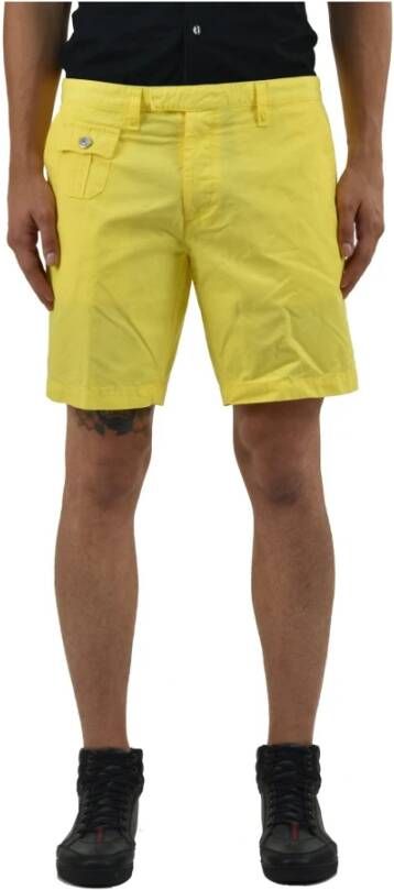 Dsquared2 Gele Katoenen Bermuda Shorts voor Heren Yellow Heren