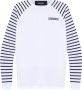 Dsquared2 Gestreept Logo Print T-shirt met Lange Mouwen White Heren - Thumbnail 1