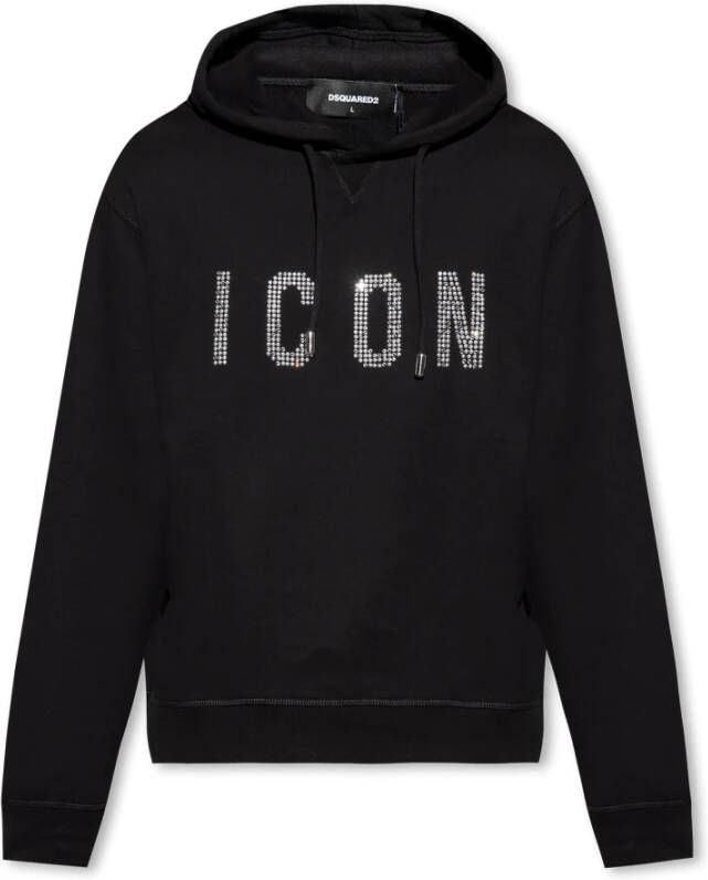 Dsquared2 Zwarte Sweater Stijlvol Comfortabele Hoodie Black Heren
