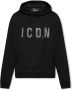 Dsquared2 Zwarte Sweater Stijlvol Comfortabele Hoodie Black Heren - Thumbnail 1
