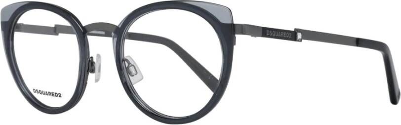 Dsquared2 Gunmetal Metalen & Plastic Optische Brillen voor Vrouwen Gray Dames