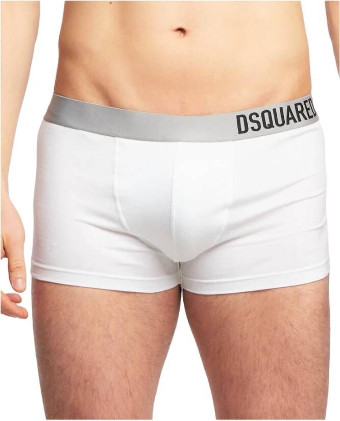 Dsquared2 Ultieme Witte Katoenen Boxershorts White Heren