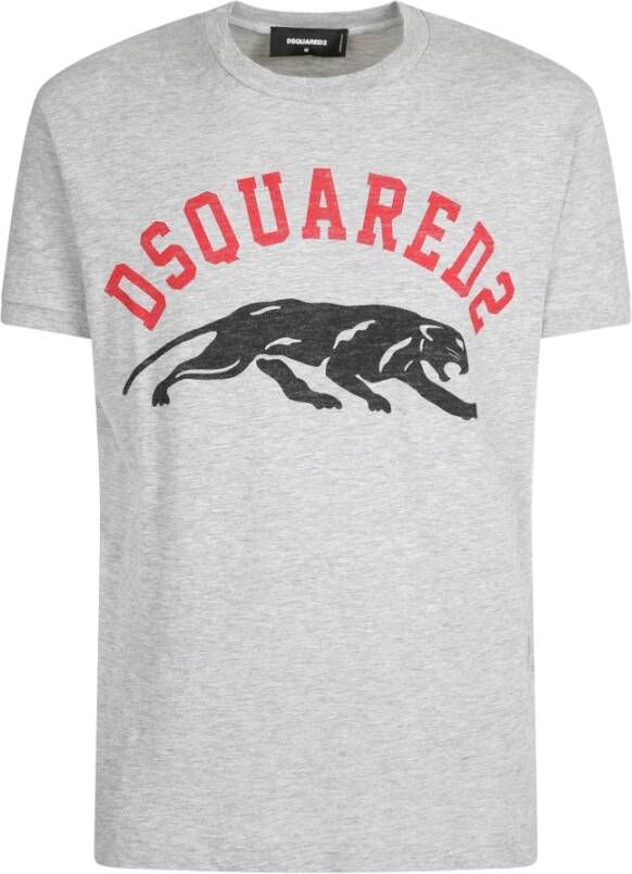Dsquared2 Grijze T-shirts voor heren Aw21 collectie Grijs Heren