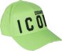 Dsquared2 Groene Geborduurde Logo Distressed Hoed Green Heren - Thumbnail 1