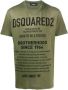 Dsquared2 Groene Dsquared T-shirt met Vernietiging Groen Heren - Thumbnail 1