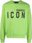 Dsquared2 Groene Katoenen Sweatshirt met Contrasterende Print Groen Heren - Thumbnail 1