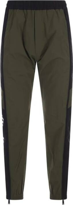 Dsquared2 Groene militaire broek met elastische tailleband Groen Heren