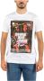 Dsquared2 Grafisch Bedrukt Katoenen T-shirt voor Heren Wit Heren - Thumbnail 3