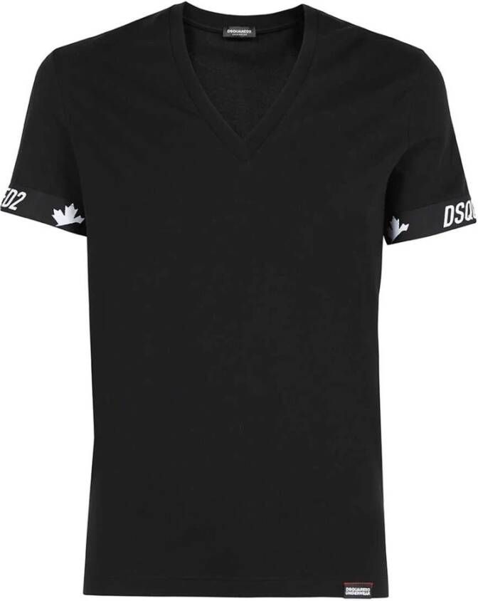 Dsquared2 Heren T-shirt van katoen Zwart Heren