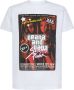 Dsquared2 Grafisch Bedrukt Katoenen T-shirt voor Heren Wit Heren - Thumbnail 1