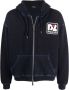 Dsquared2 Heren Zip-Up Trainingsweatshirt met Vervaagd Logo Blauw Heren - Thumbnail 1