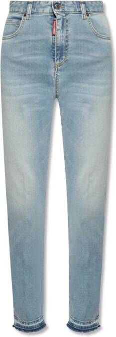Dsquared2 High Taille Twiggy Jeans Blauw Dames