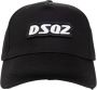 Dsquared2 Geëmbosseerd Logo Baseball Cap Fibbia Black Unisex - Thumbnail 1