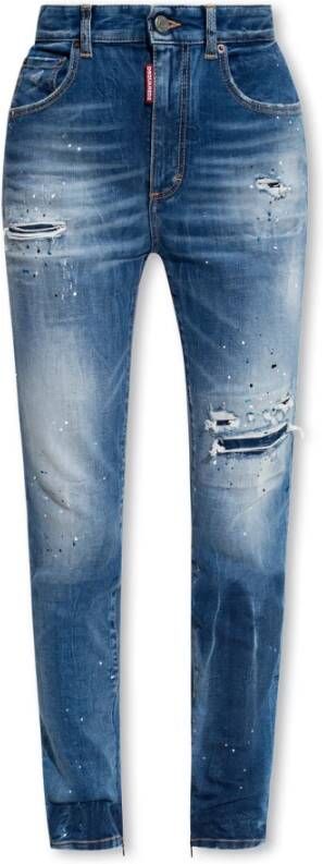Dsquared2 Hoge taille Twiggy jeans Blauw Dames