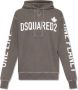 Dsquared2 One Life Rib-Trimmed Hoodie Gray Heren - Thumbnail 1