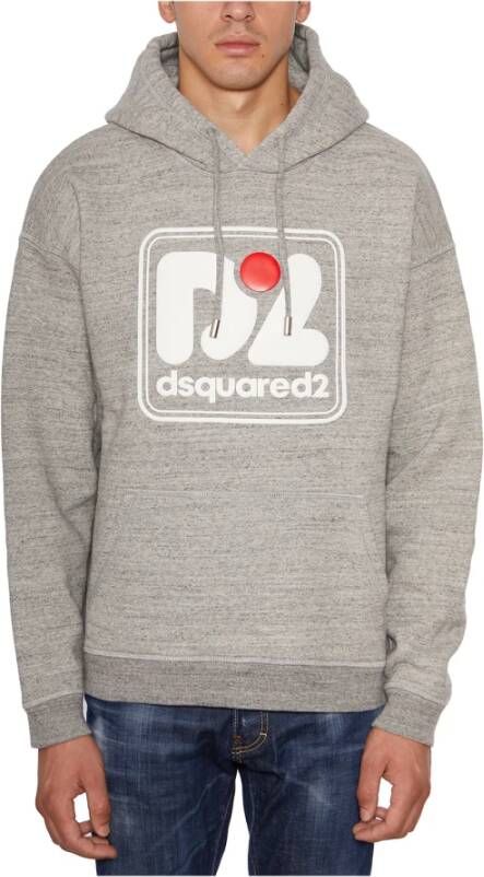 Dsquared2 Comfortabele Katoenen Hoodie voor Heren Grijs Heren