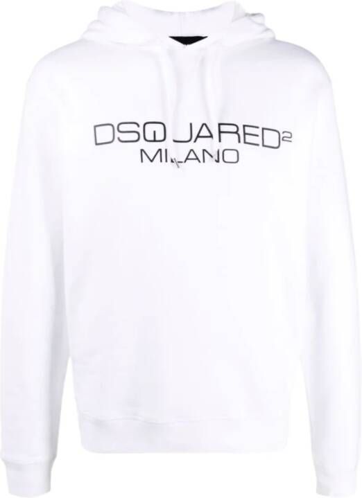 Dsquared2 Hoodie met logo Wit Heren