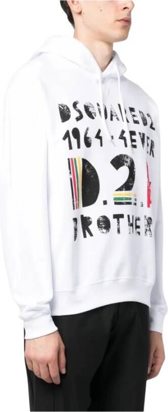 Dsquared2 Hoodies Wit Heren