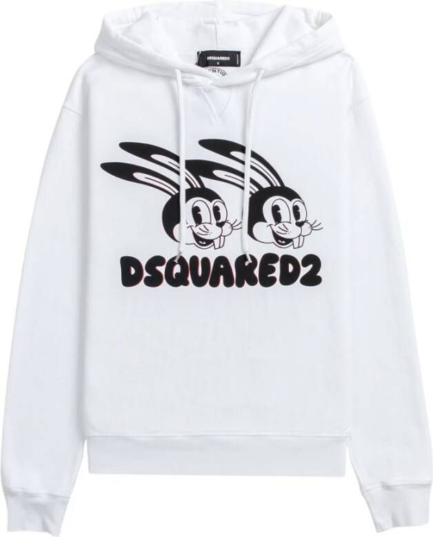Dsquared2 Katoenen sweatshirt met frontprint White Heren