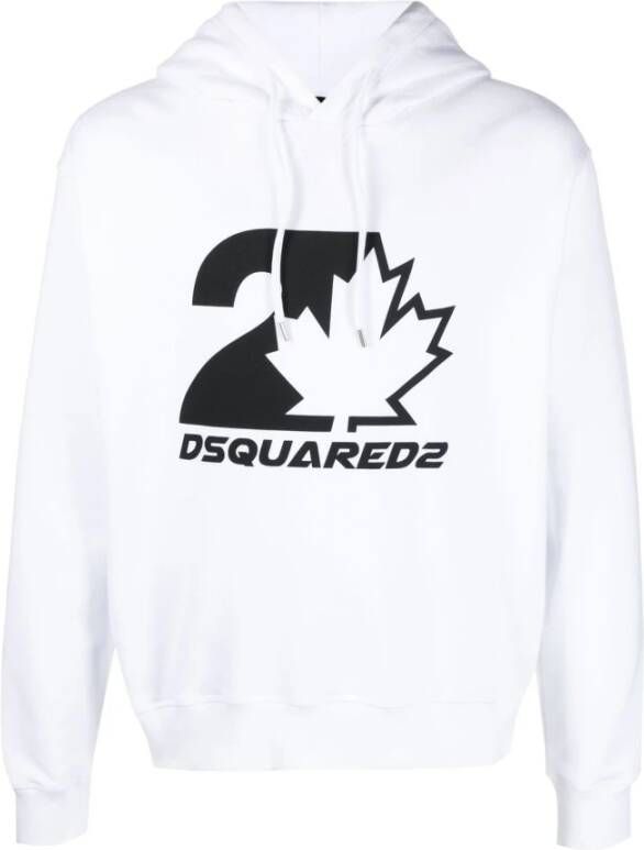 Dsquared2 Cool Fit Witte Hoodie voor Heren White Heren
