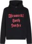 Dsquared2 Hoodie met bedrukte contrasttekst Black Heren - Thumbnail 1