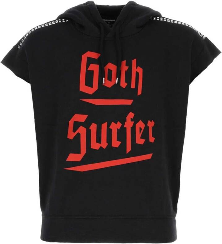 Dsquared2 Goth Surfer Mouwloze Sweatshirt Black Heren