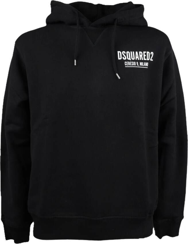 Dsquared2 Zwarte Logo Sweatshirt Zwart Heren