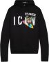 Dsquared2 Logo-print Trekkoord Hoodie Zwart Heren - Thumbnail 1