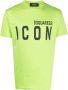 Dsquared2 Groen T-shirt met Logo en Korte Mouwen Green Heren - Thumbnail 1