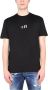 Dsquared2 Zwart Mini Lettering Print T-Shirt Black Heren - Thumbnail 2