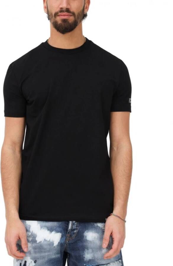 Dsquared2 Icon Kleur T-Shirt voor Heren Zwart Heren