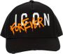 Dsquared2 Baseball Cap met Gesp en Contrastprint Black Unisex - Thumbnail 1