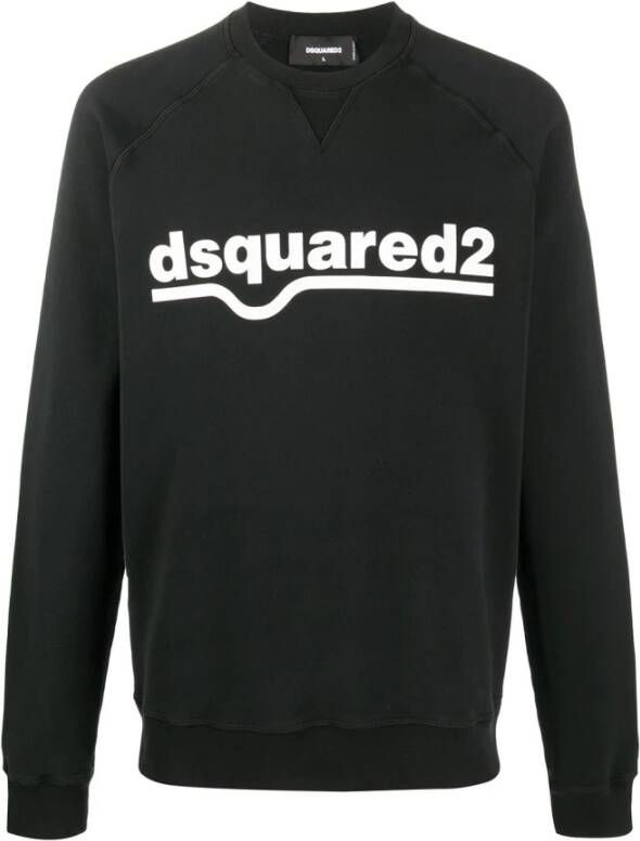 Dsquared2 Iconisch Logo Print Sweatshirt Zwart Heren