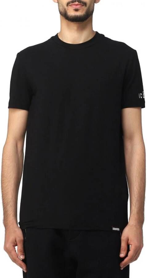 Dsquared2 Iconisch Logo T-Shirt Zwart Heren