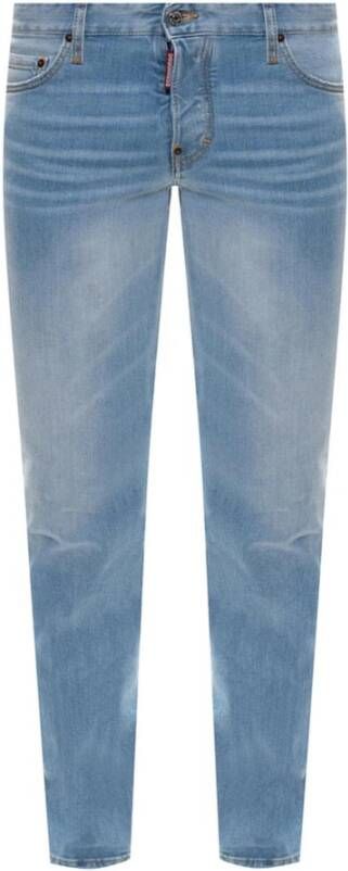 Dsquared2 Italiaanse Slim Stretch Jeans Blauw Heren