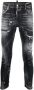 Dsquared2 Skater Zwart Versleten Verfspatten Jeans Black Heren - Thumbnail 1
