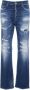 Dsquared2 Hoge Taille Jeans in Heldere Blauwe Kleur Blue Dames - Thumbnail 1