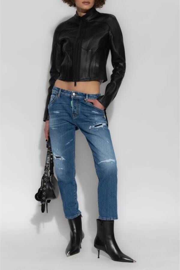 Dsquared2 Cool Girl Cropped jeans Blue Dames