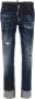 Dsquared2 Distressed Skinny Jeans Blauw Blue Dames - Thumbnail 1