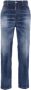 Dsquared2 Vergrendelde Straight Leg Jeans Blauw Heren - Thumbnail 1